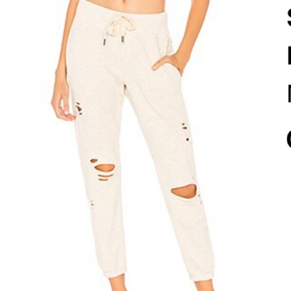NSF Pants Jumpsuits Nsf Sayde Ripped Sweatpant Poshmark
